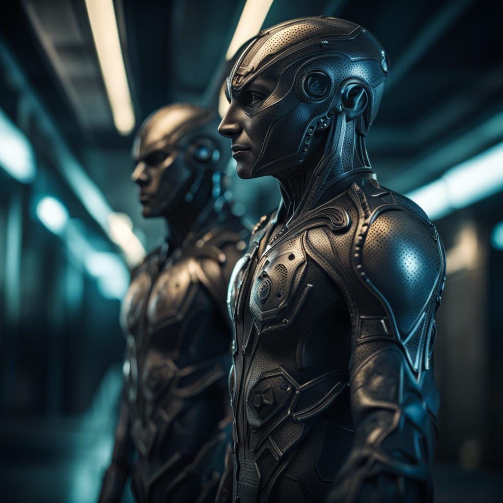 Gay Couple in Sci-Fi Alien City