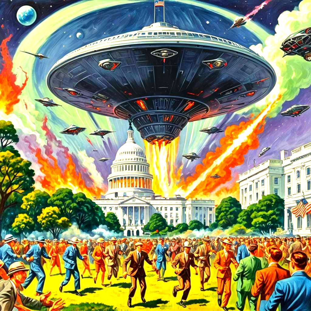 Alien Invasion: 1930s Pulp Magazine Cover Art