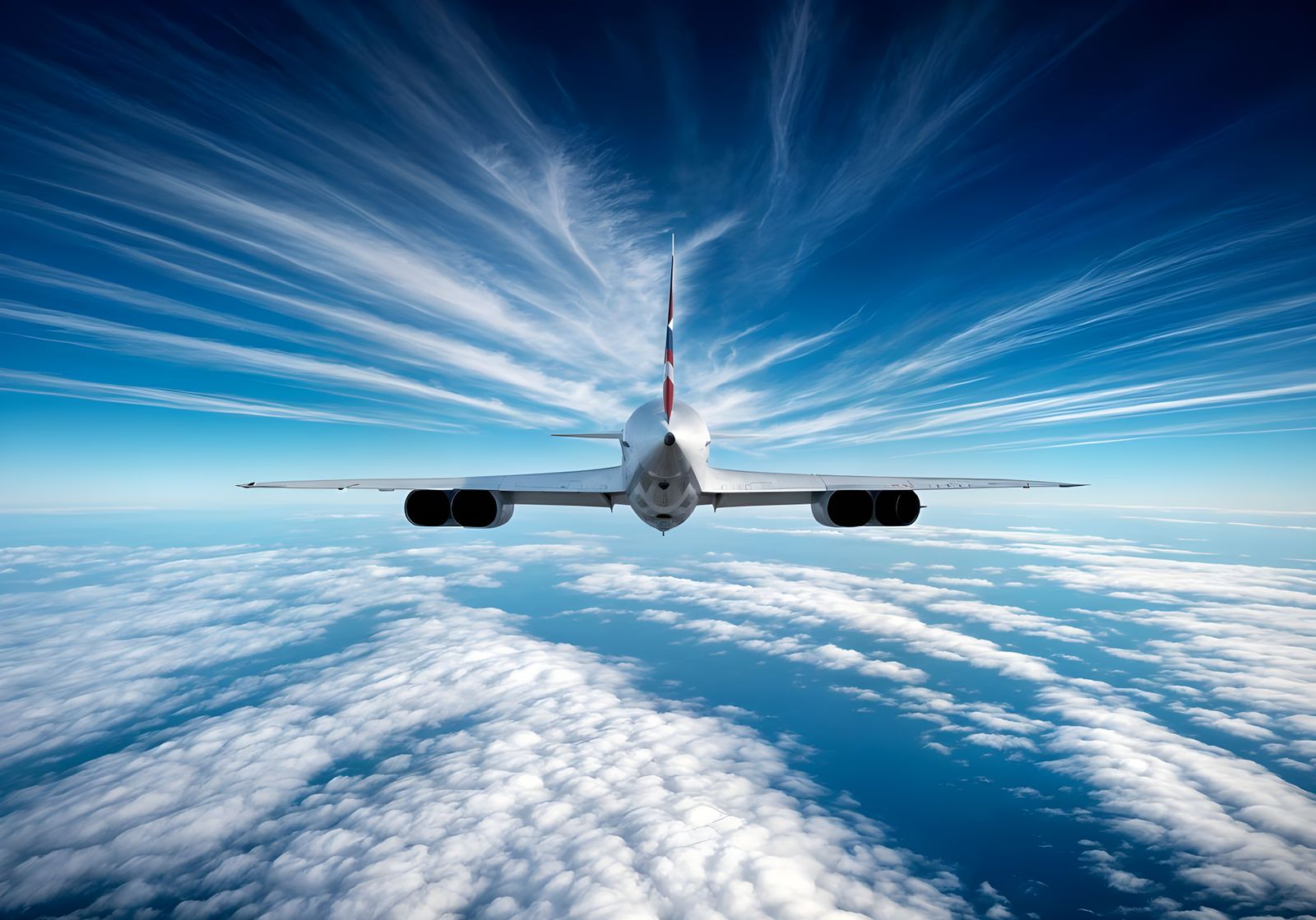 Supersonic Concorde Caught in Heavenly Light
