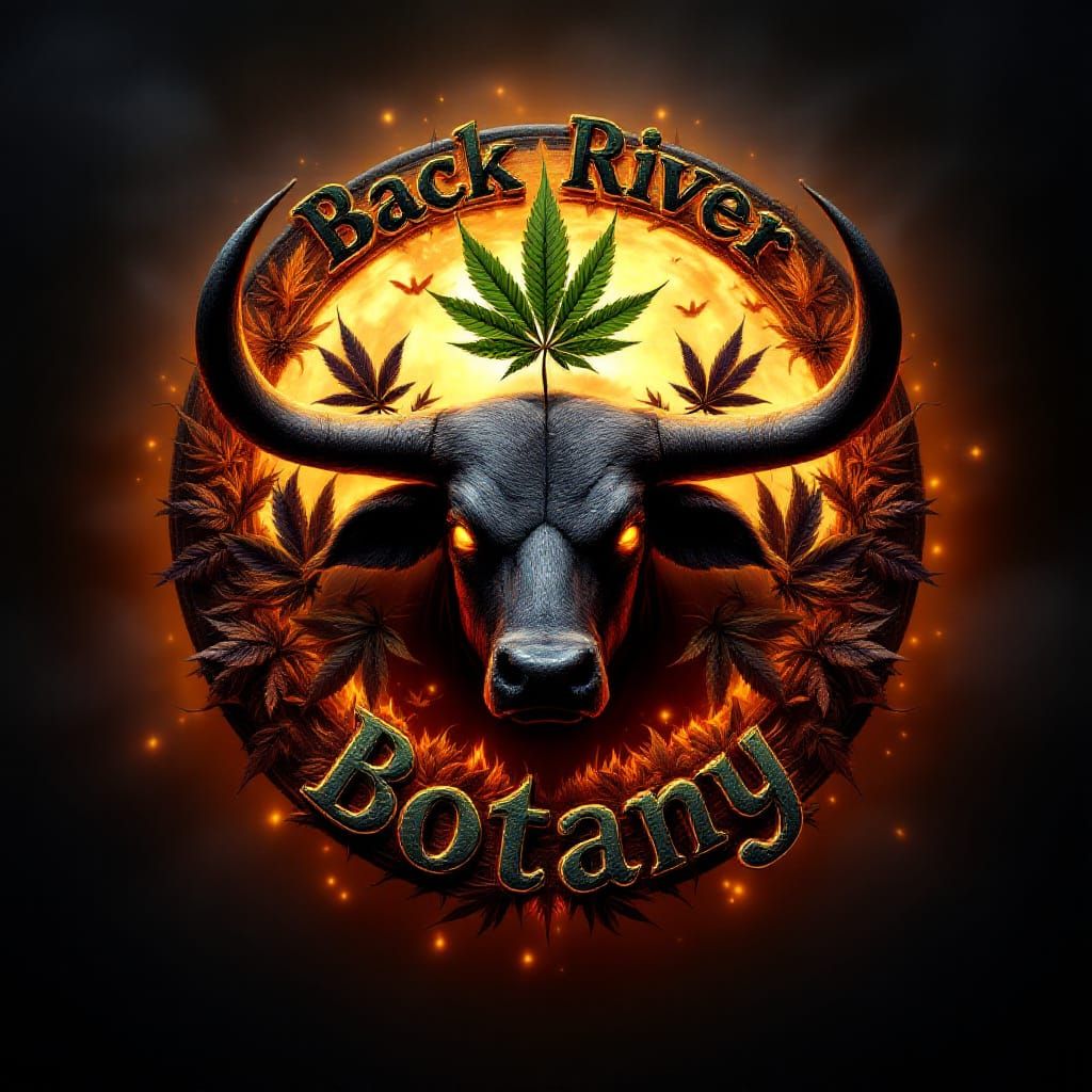 Back River Botany Halloween Logo in 3D