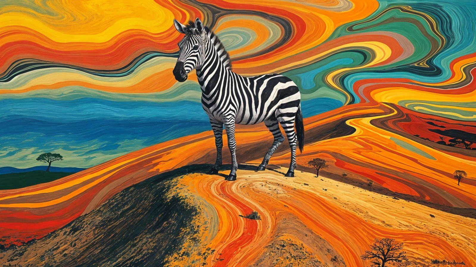 Abstract Serengeti Landscape
