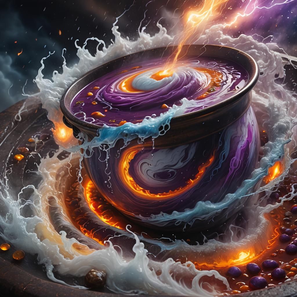 Hurricane Rages in Boiling Soup Pot