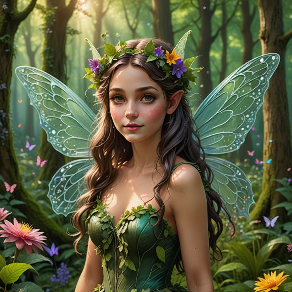 Enchanted Forest Gathering in Whimsical Style