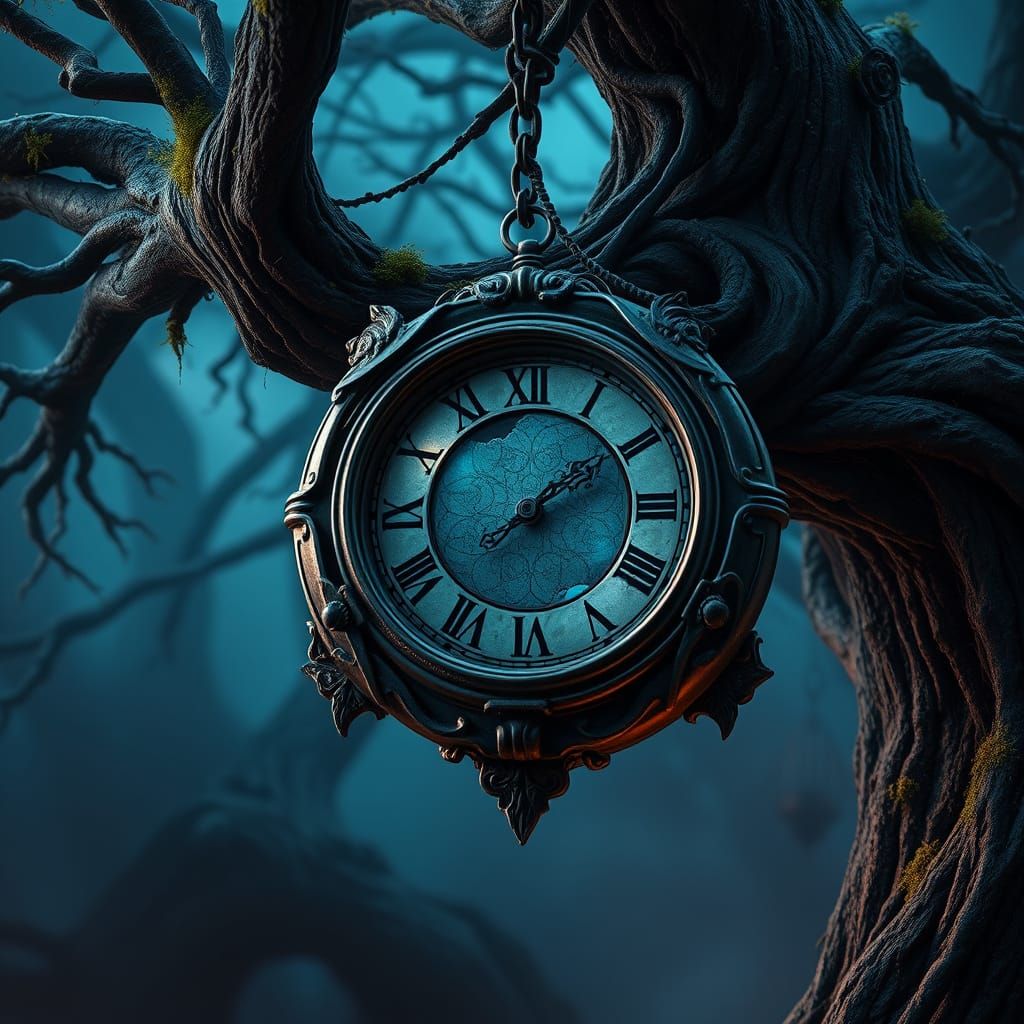 Gothic Clock of Mortality