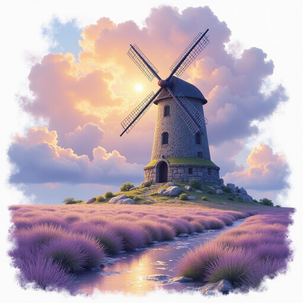 Crystalwind Plateau: Quartz Windmill on Prismatic Plain