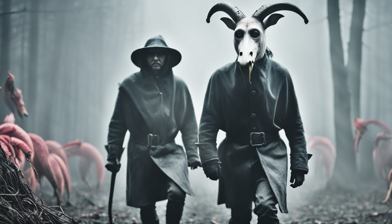 Irritated Banana in Dark Forest Portrait