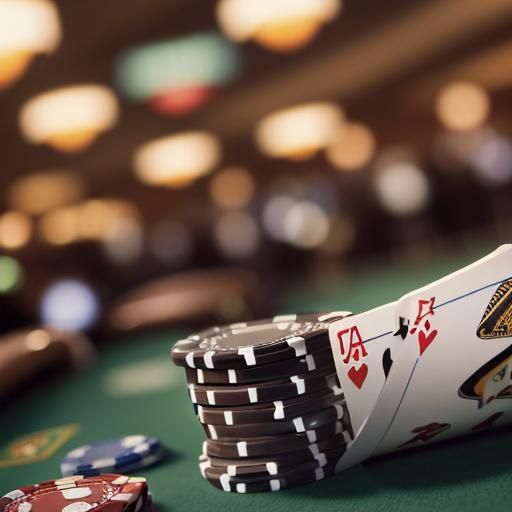 Casino Poker Cards: Professional Photography with Bokeh