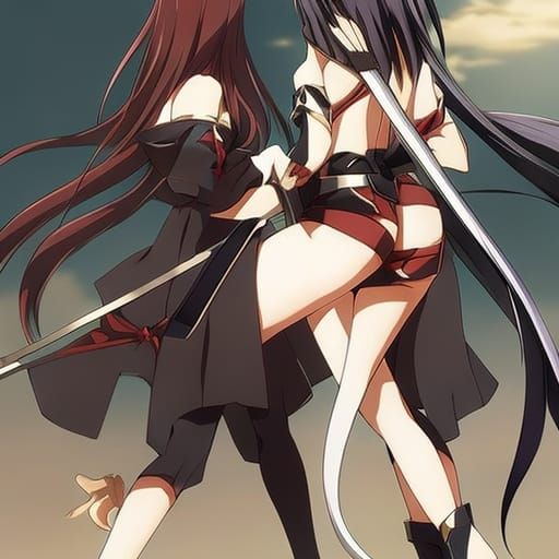 Anime Style Glutes Illustration