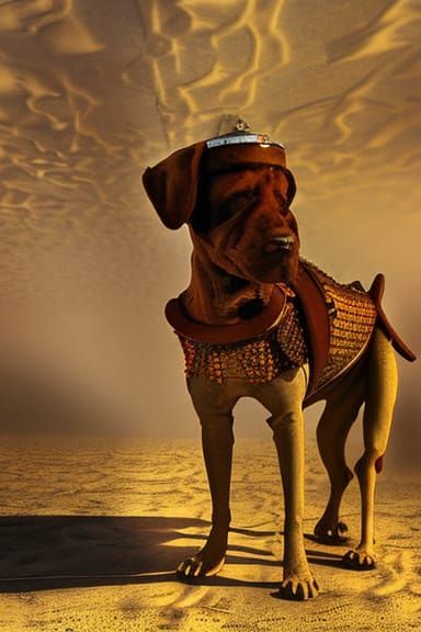 Steampunk Dog of the Future: Desert Adaptation
