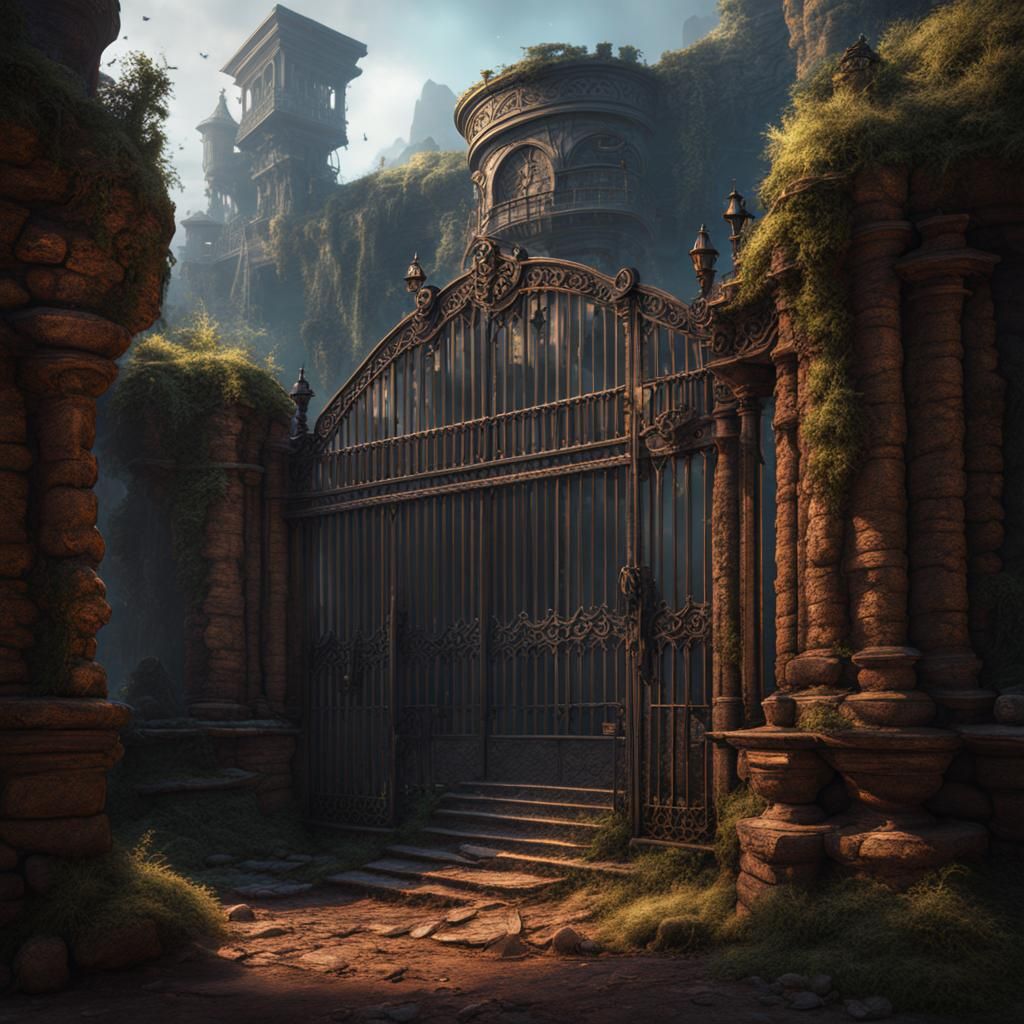Fantastical Jail in Detailed Matte Painting