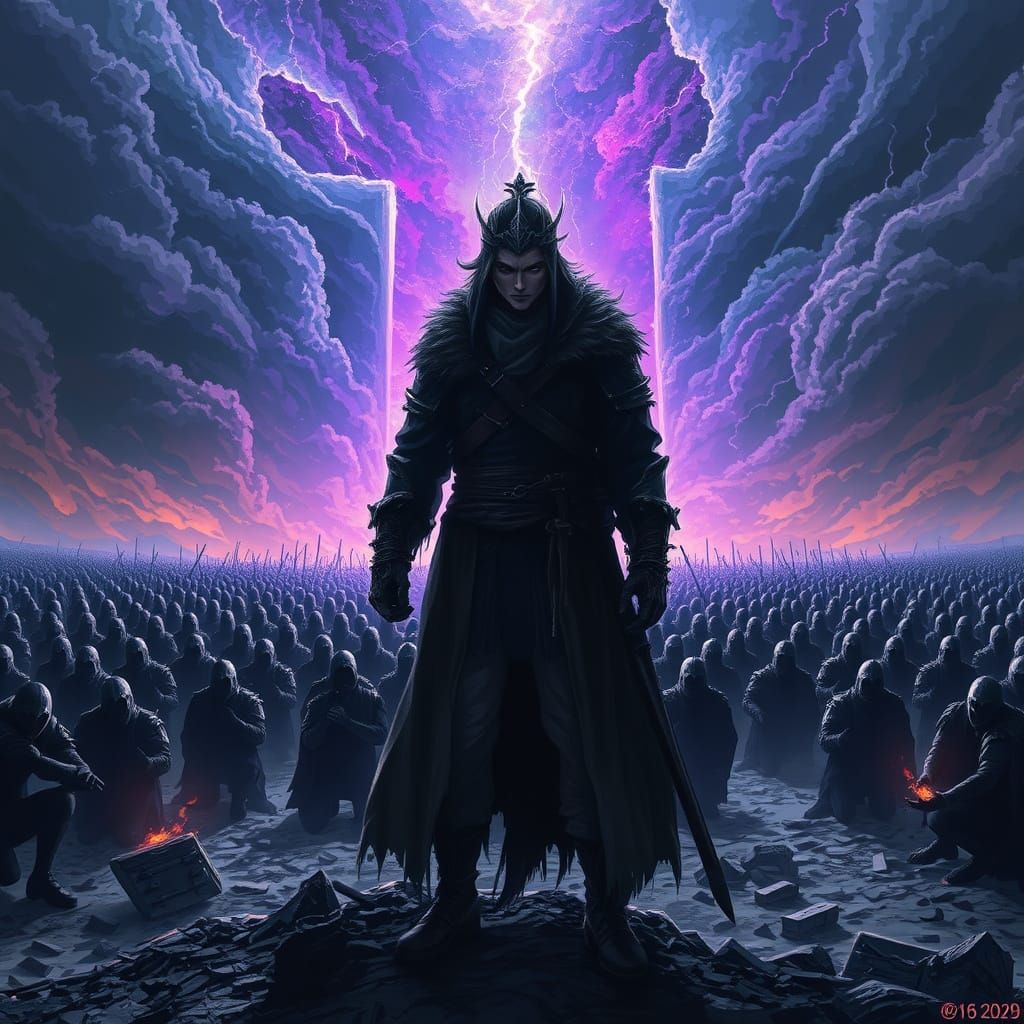 Ethereal Warrior Unleashes Shadow Magic