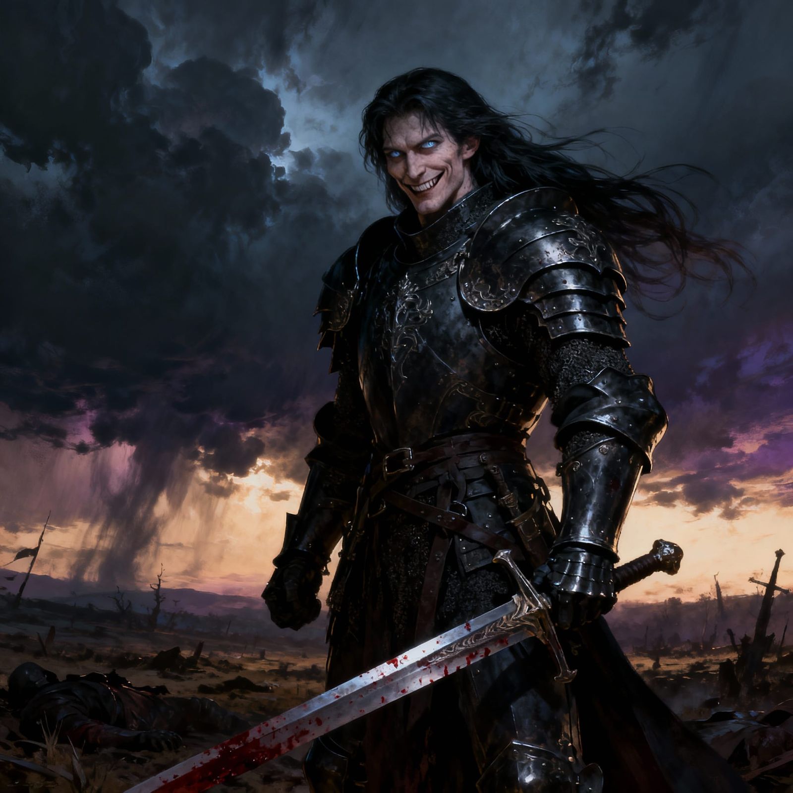 Gothic Knight on Desolate Battlefield