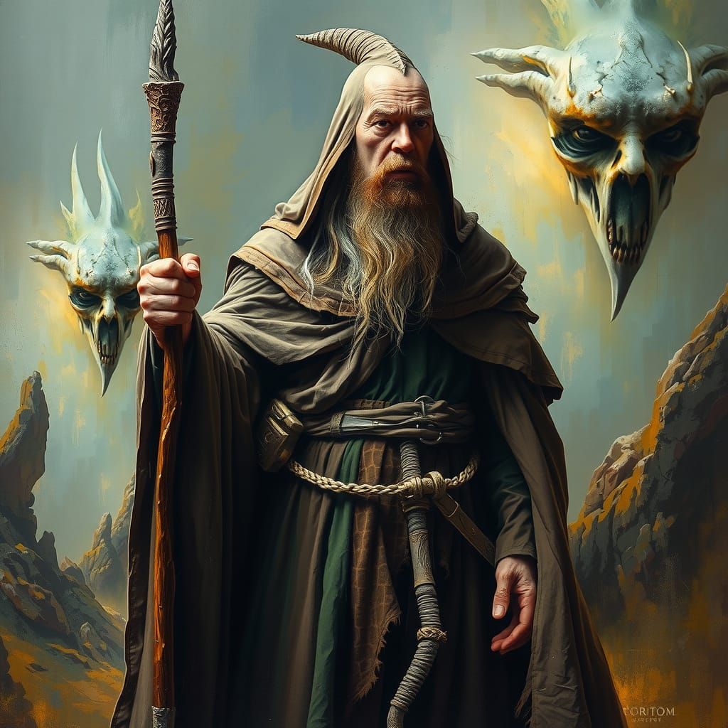 Gandalf in Neo-Expressionist Surrealism