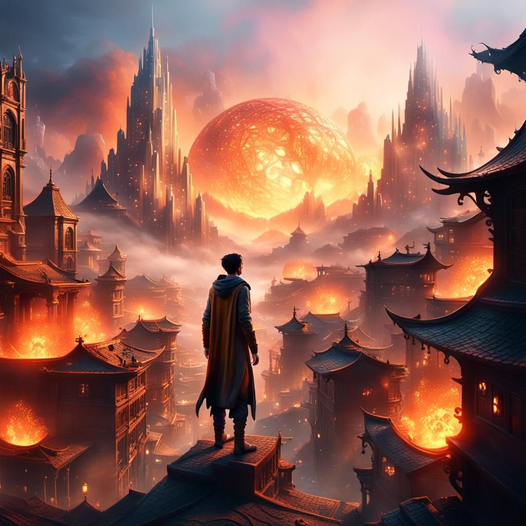 Dreamlike Cityscape in Unreal Engine 5 Concept Art