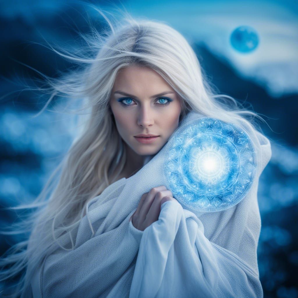 Cryokinesis: Woman Wielding Cold Energy