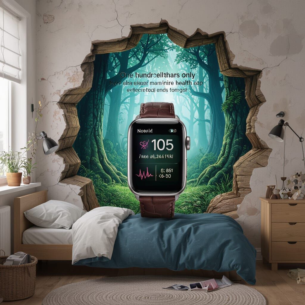 Mythical Forest Portal in Messy Bedroom