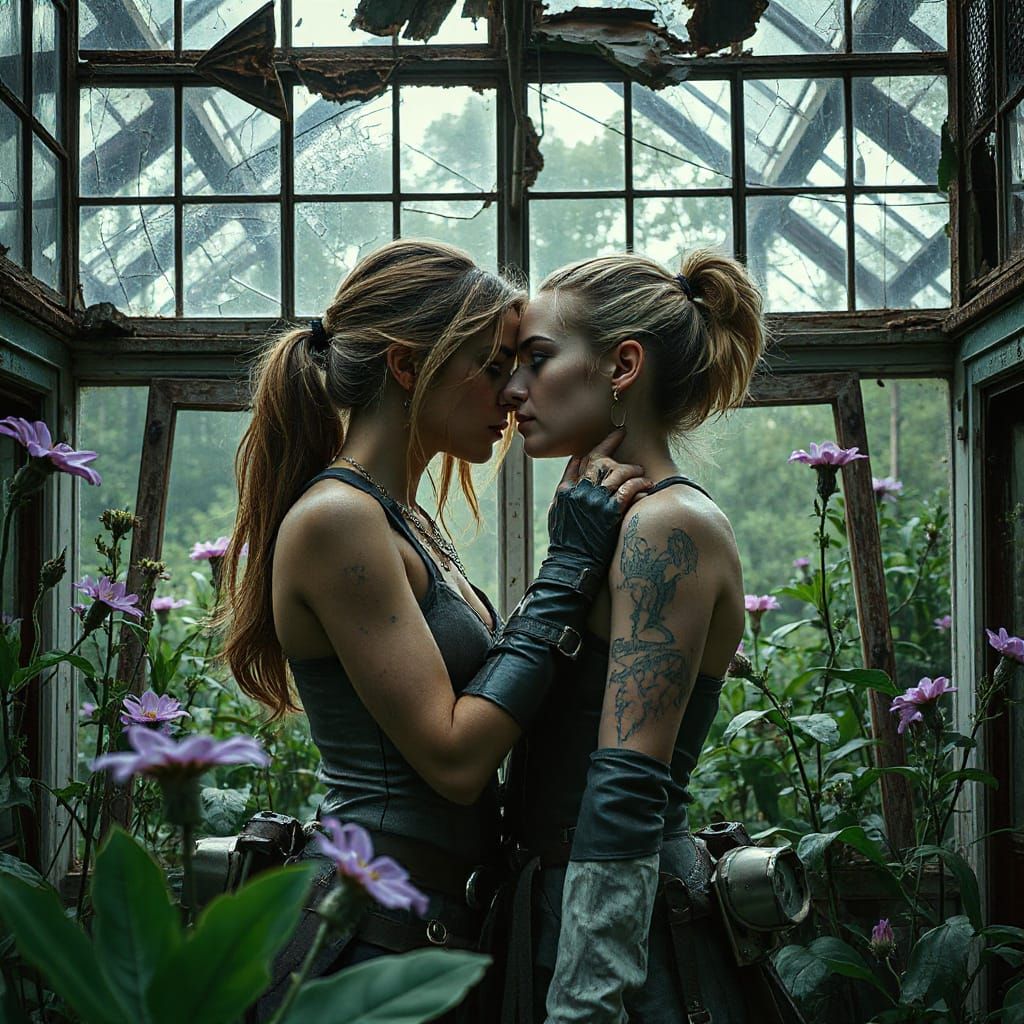 Warrior Lovers in a Post-Apocalyptic Oasis