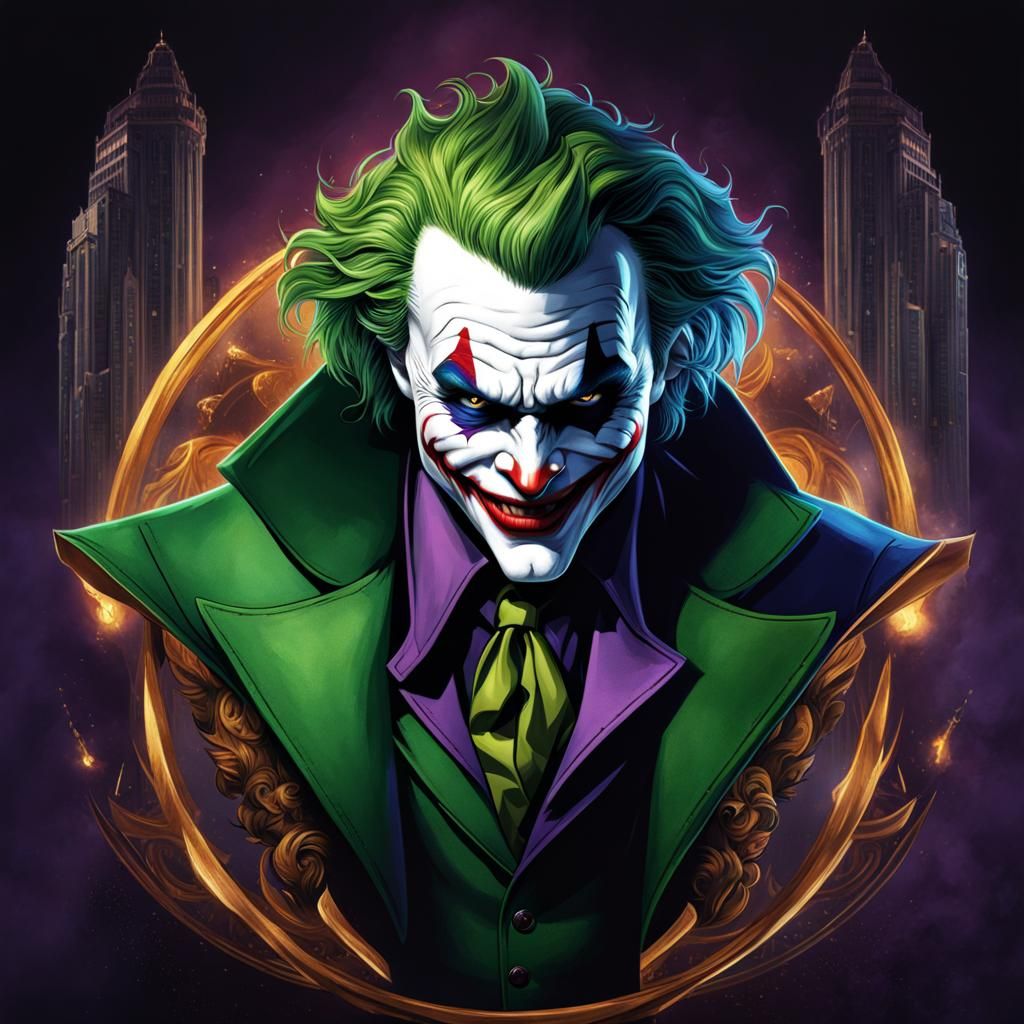 Heath Ledger Joker: Detailed Matte Painting