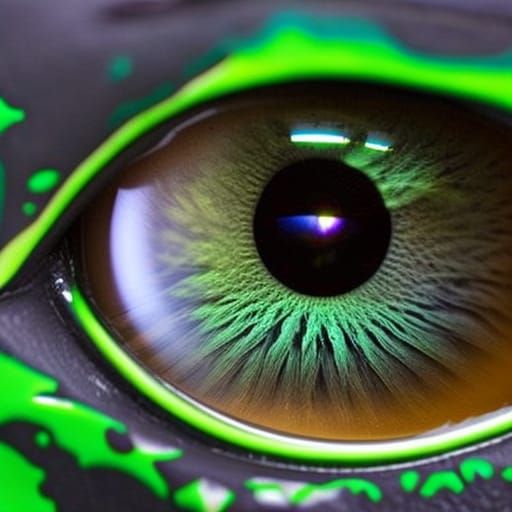 Detailed Dragon Eye Macro Shot