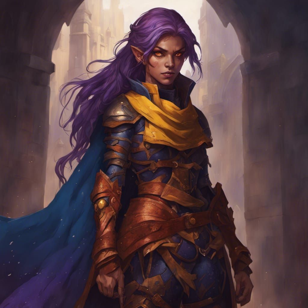 Female Hobgoblin Paladin in Detailed Fantasy Art