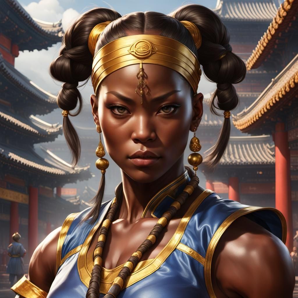 Chun Li as African-Chinese Shaolin Warrior in Unreal Engine ...