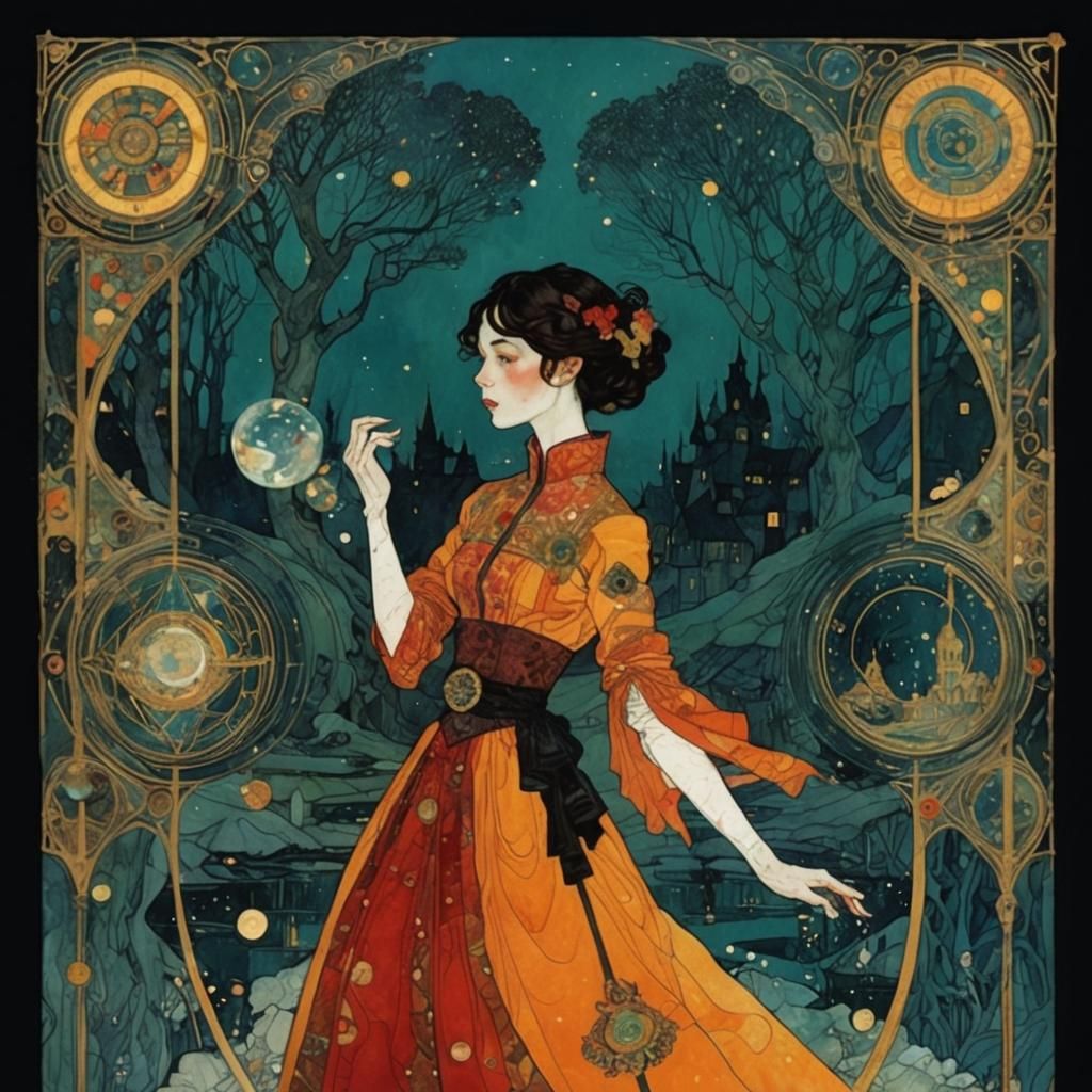 Fairytale Fashion in Art Nouveau Style
