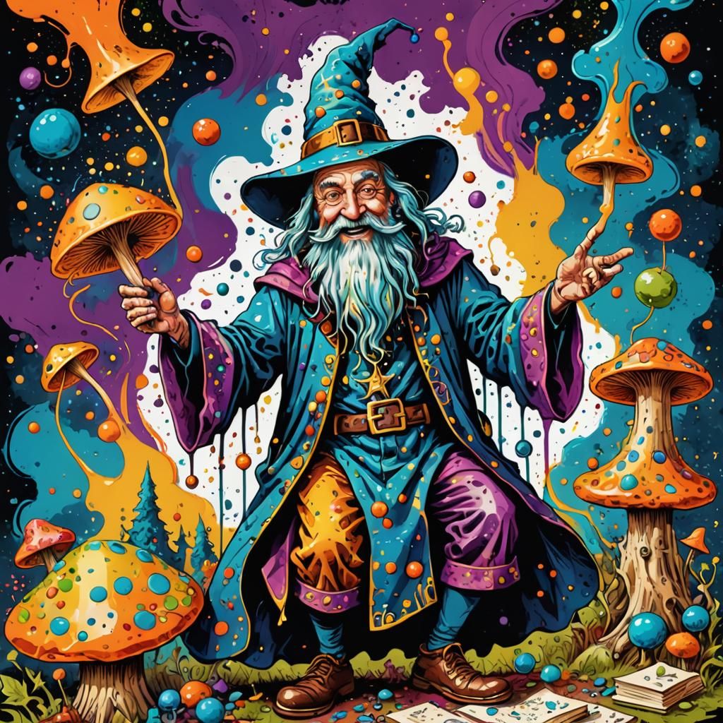 Wizard doing some experiments