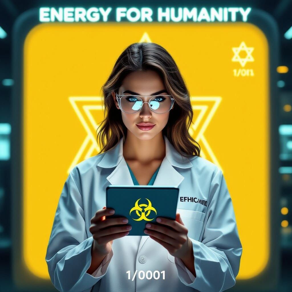 Ethereal Futuristic Biohazard Goddess