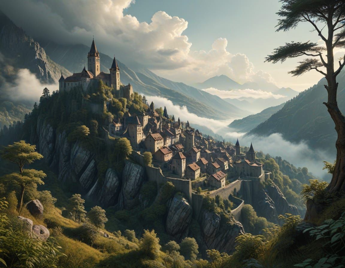 Medieval Masterpiece of Atmospheric Perspective