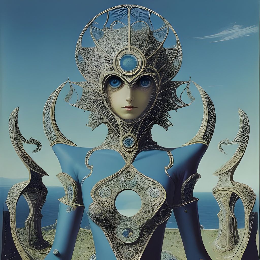 Surreal Filigree Design in Style of Max Ernst