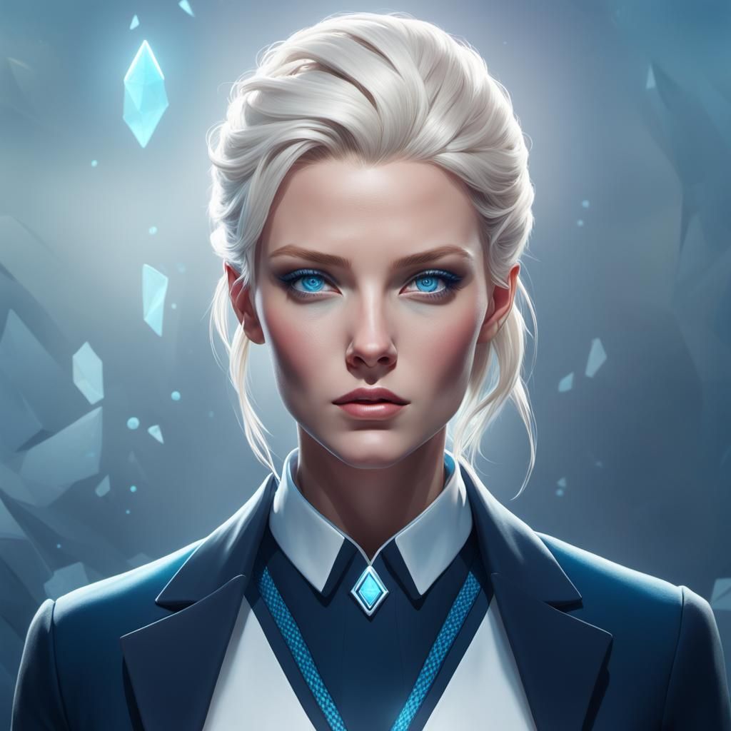 Nordic Woman Portrait in Artgerm Style