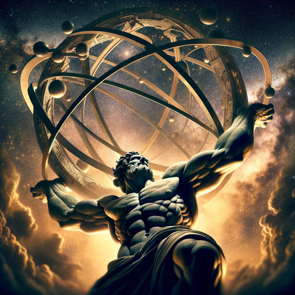 Colossal Atlas Bearing the Weight of the Sky