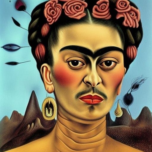 Surreal Portrait in Salvador Dali Style