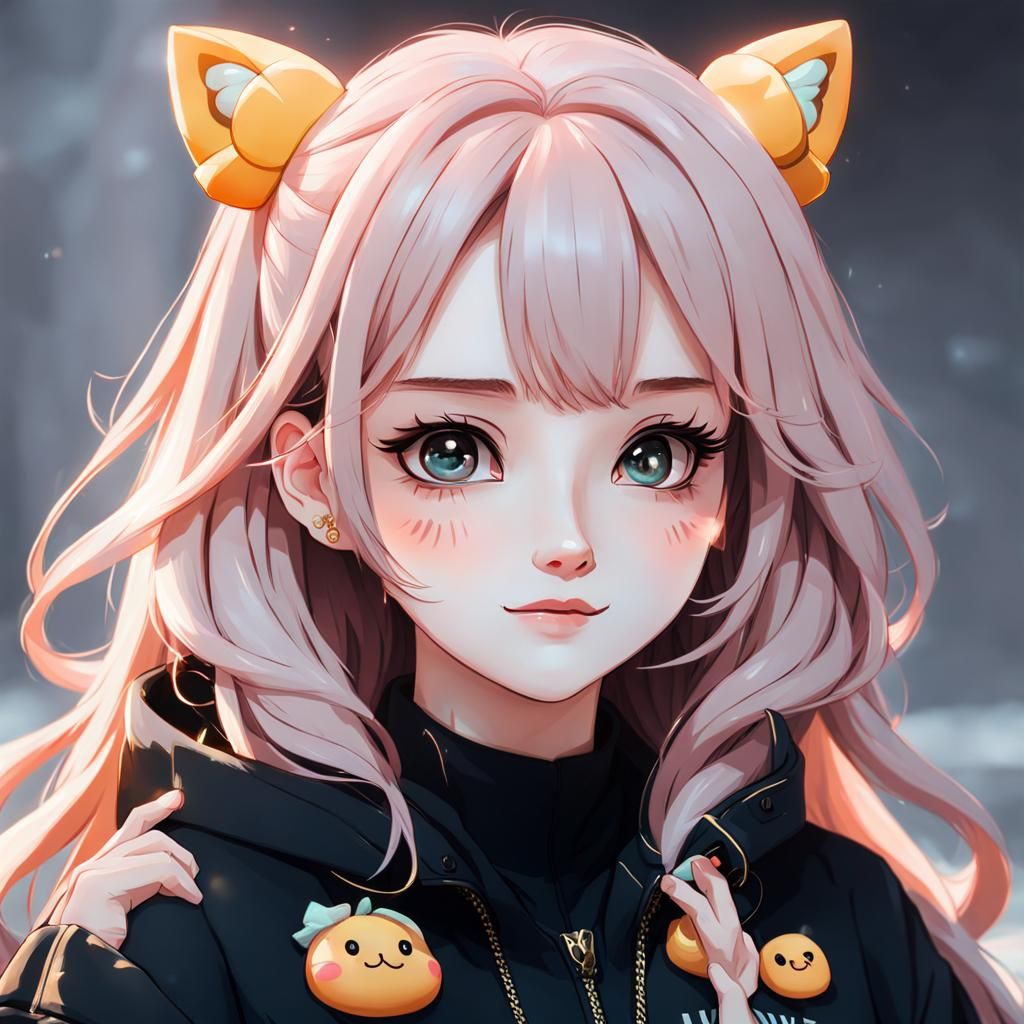 AI Generated Image of an UwU Girl