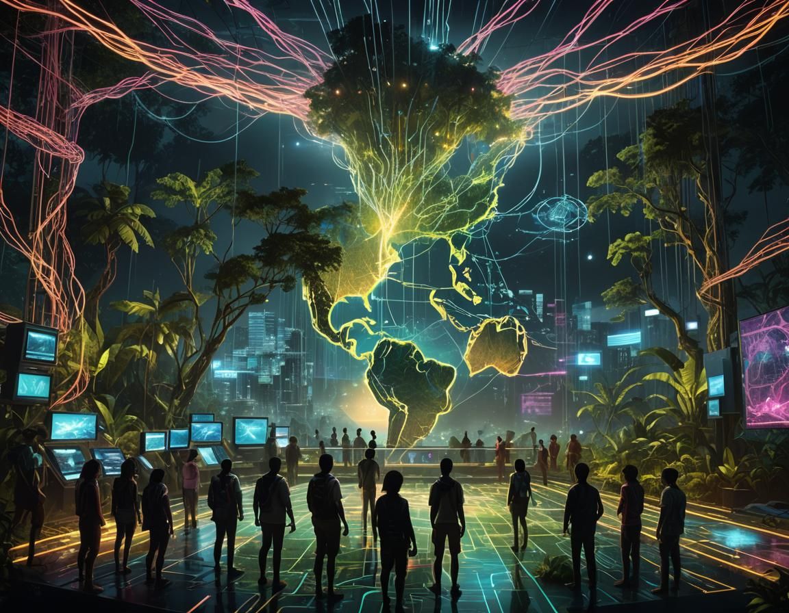 Futuristic Concept Art: Global Collaboration in Amazon