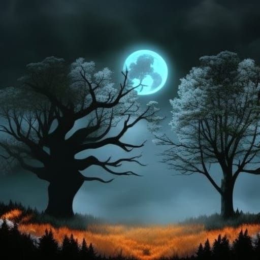 Lovecraftian Forest in Four Seasons