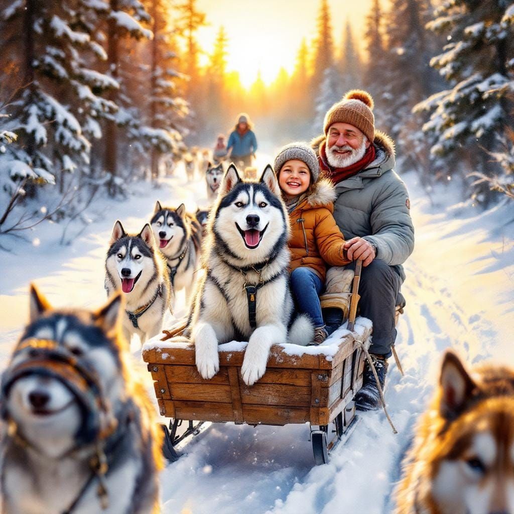 The story of Maggie the Husky and her shy friend Lily.