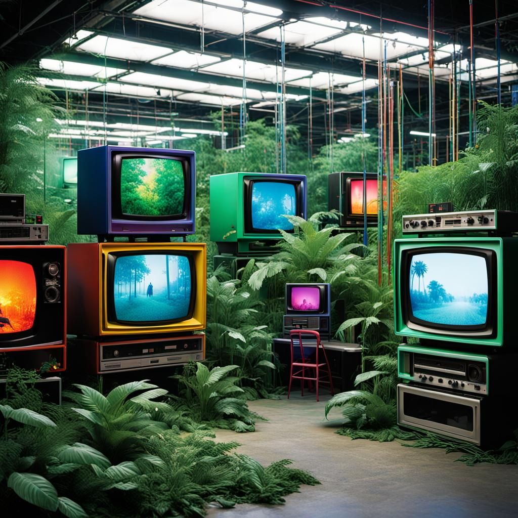 Neo-Dada Jungle Gym with Vintage Electronics