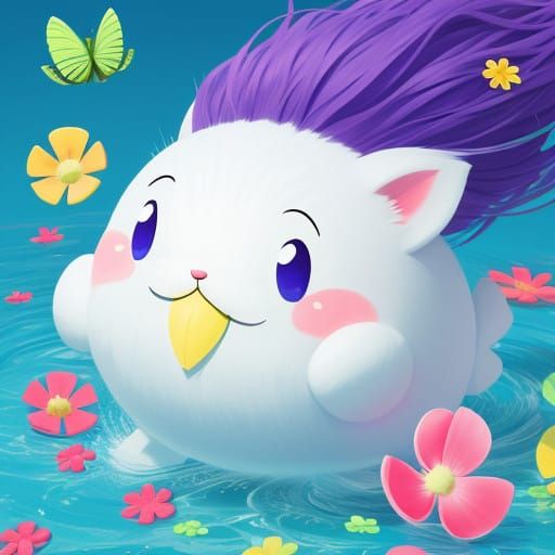 Surreal Whimsical Scene Depicted in Dreamlike Aesthetic