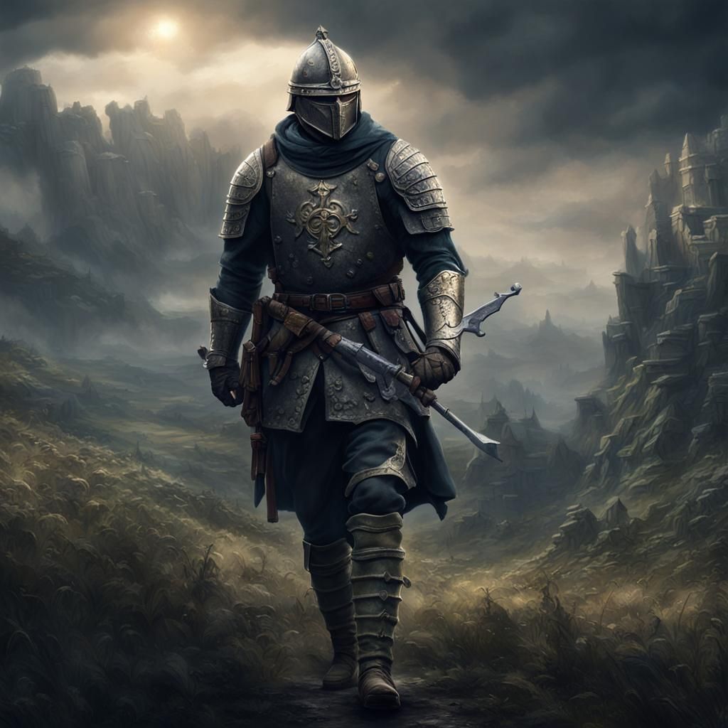 Dark Fantasy Medieval Warrior in France