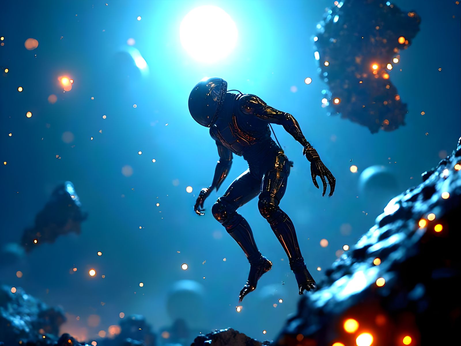 Alien Survivor in Epic Cosmic Landscape