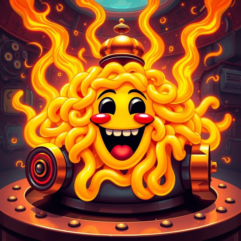 Surreal Steampunk Macaroni Landscape