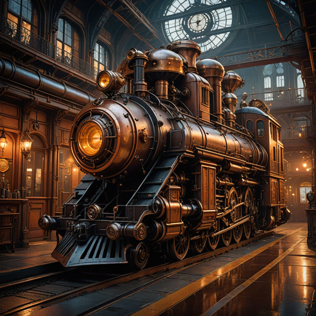 Steampunk Blooms: Intricate Gears Meet Floral Elegance