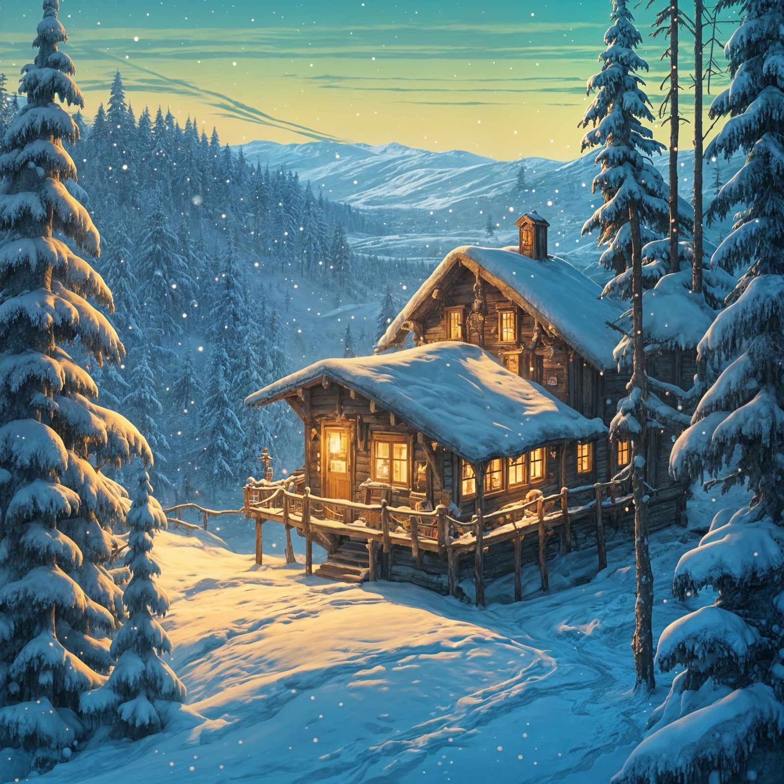 Chalet in the heart of winter