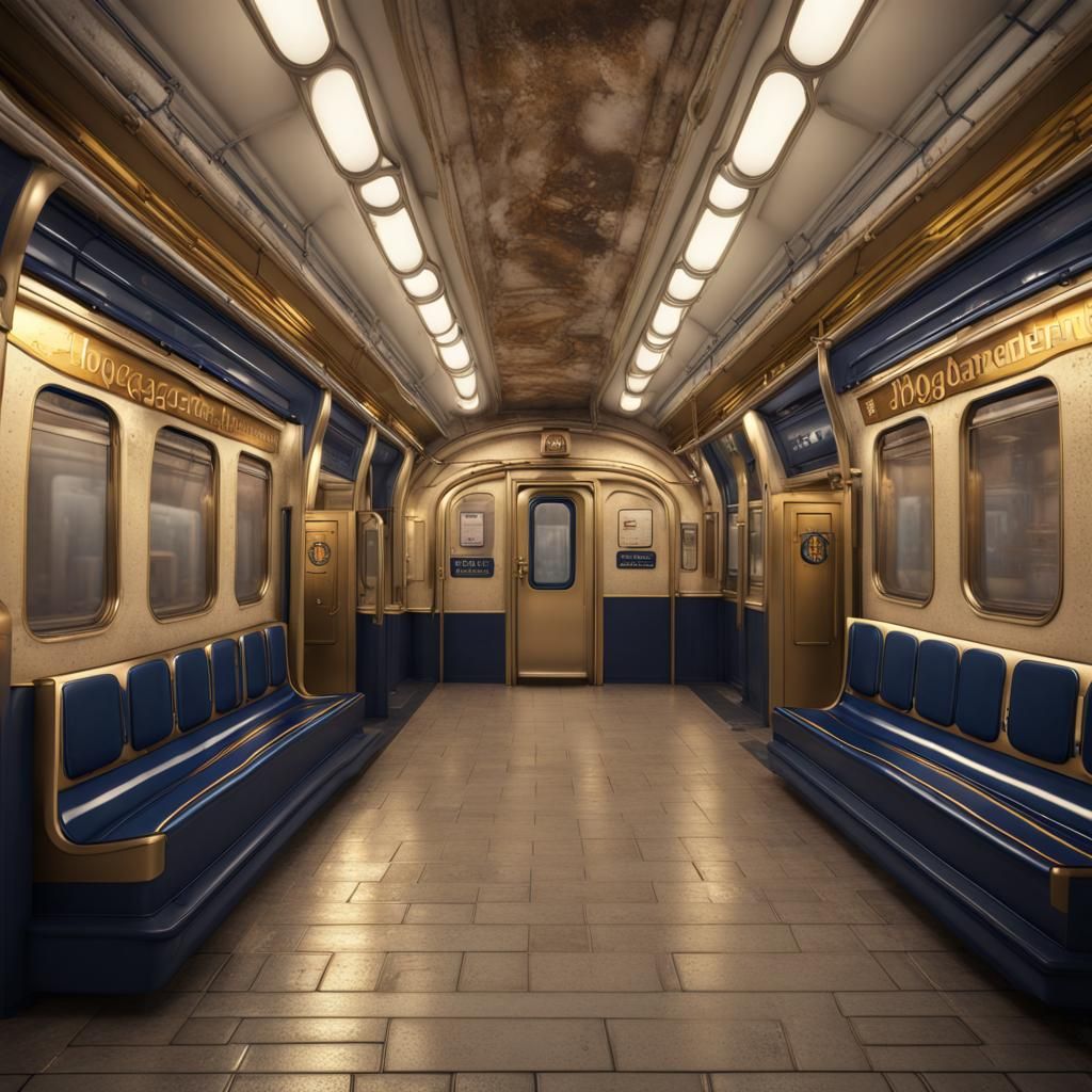 Hoegaarden Beer Branded Subway Train in 4K
