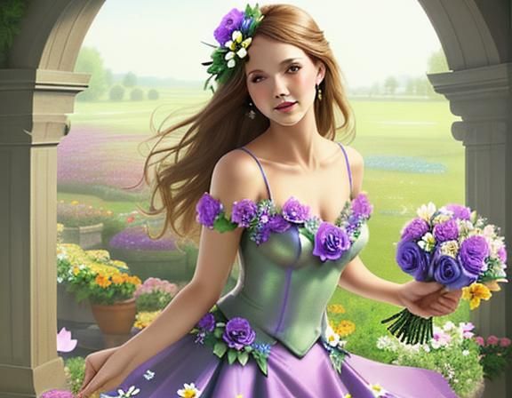 Flowers Frolic in a Formal Fantasy