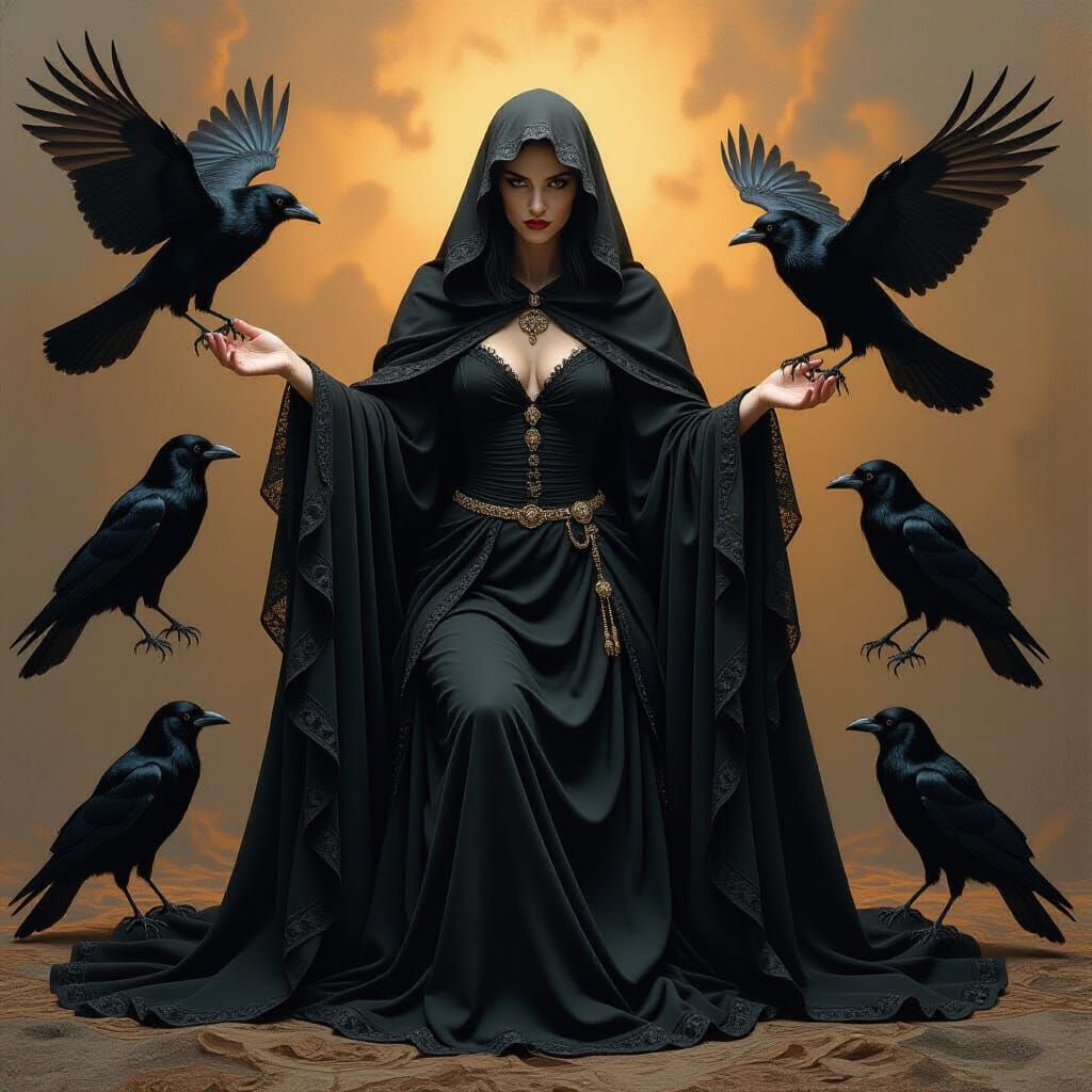 The Morrigan in Dramatic Chiaroscuro