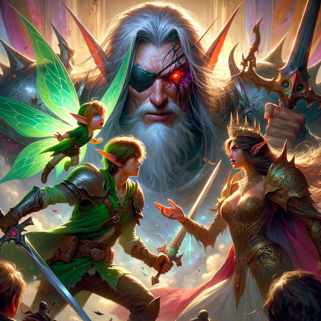 Epic Battle Scene in Stunning Hyperrealistic Style