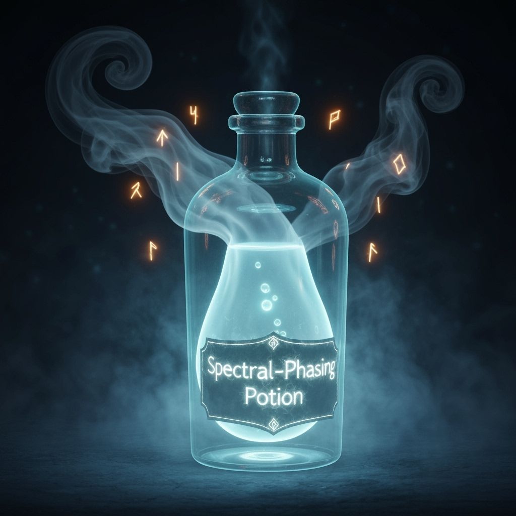 Spectral Potion Bottle in Ethereal Fog