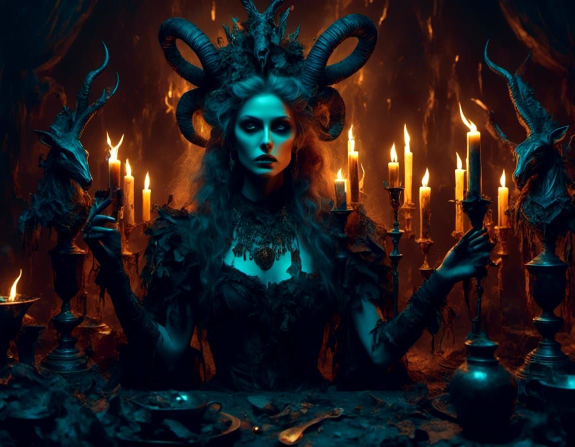 Agrippina Brews Poison: Neoclassical Digital Art